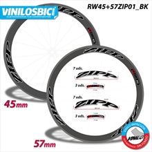 Zipp 303+404 pegatinas en vinilo adhesivo llantas perfil 45+57mm