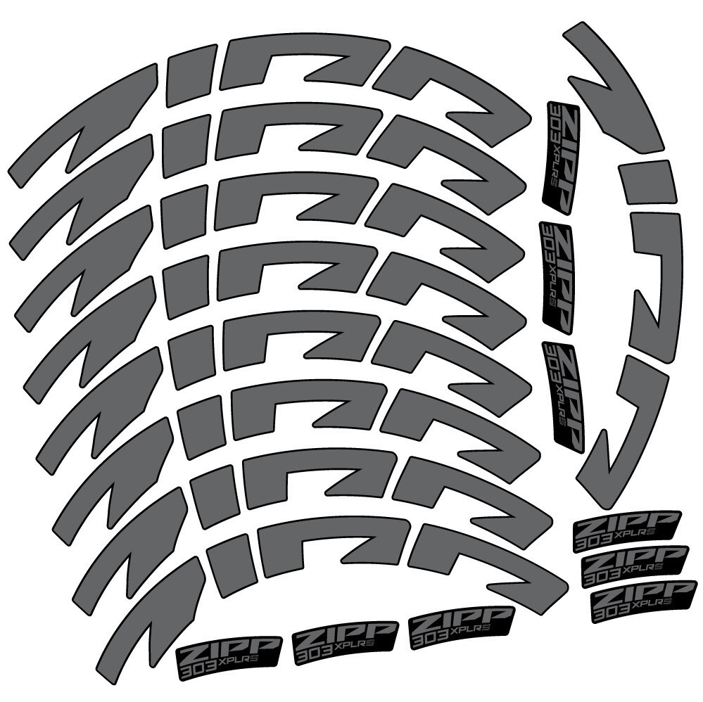 Zipp 303 XPLR S Pegatinas en vinilo adhesivo Llanta Carretera 54mm (7)