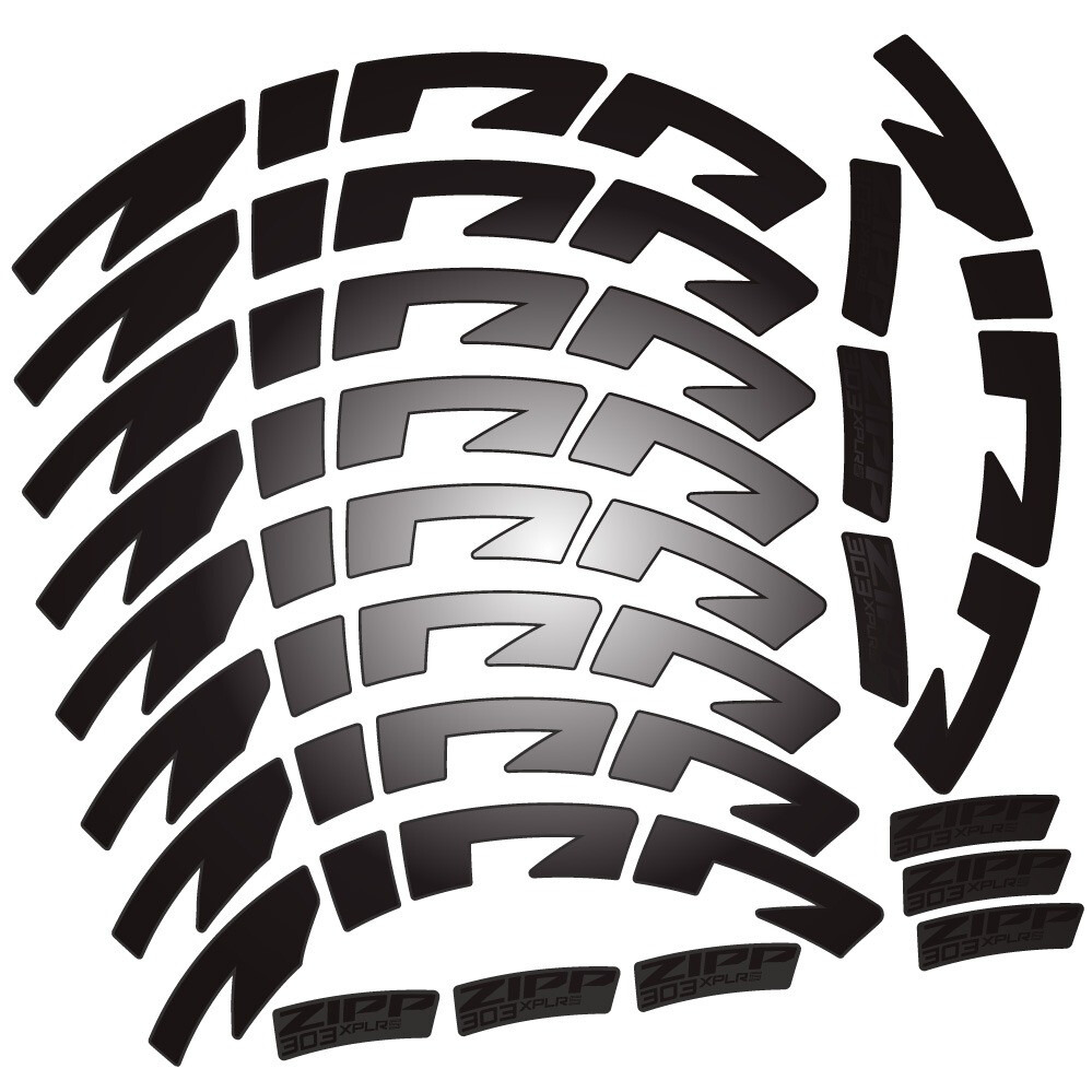 Zipp 303 XPLR S Pegatinas en vinilo adhesivo Llanta Carretera 54mm (12)
