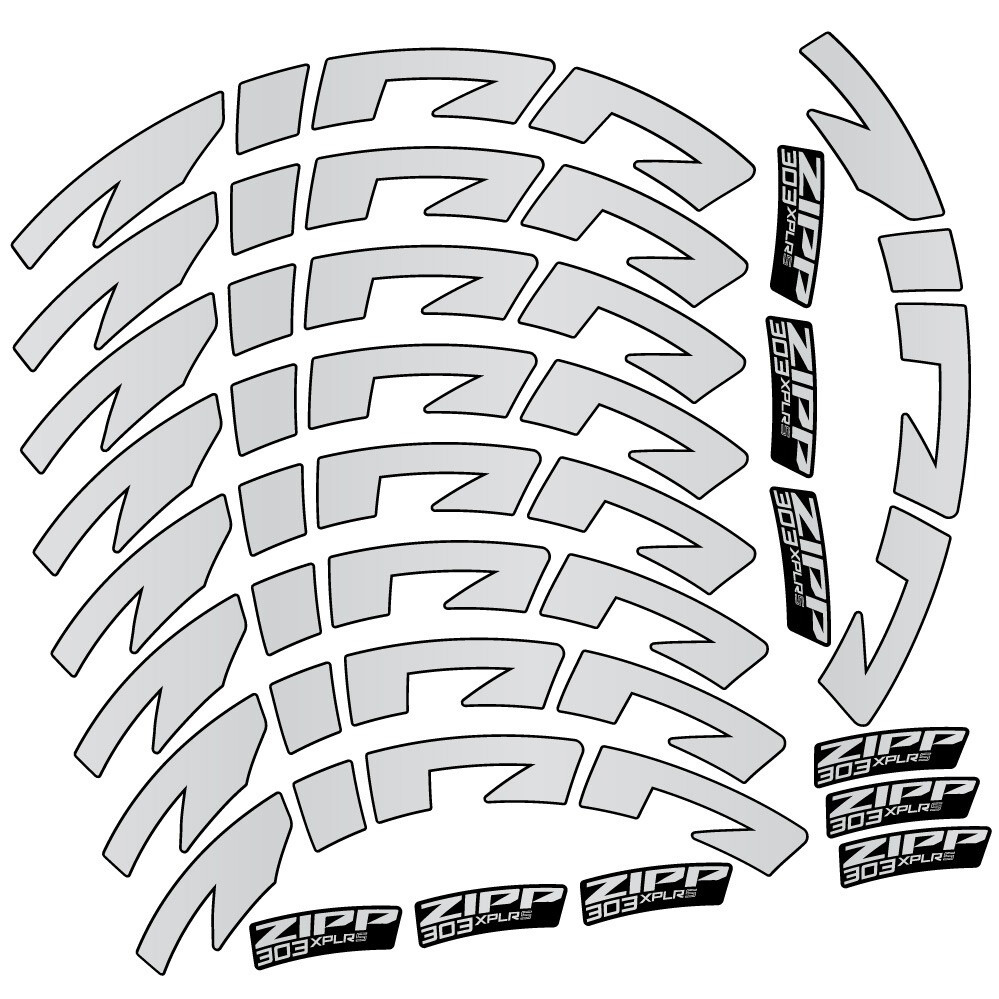 Zipp 303 XPLR S Pegatinas en vinilo adhesivo Llanta Carretera 54mm (15)