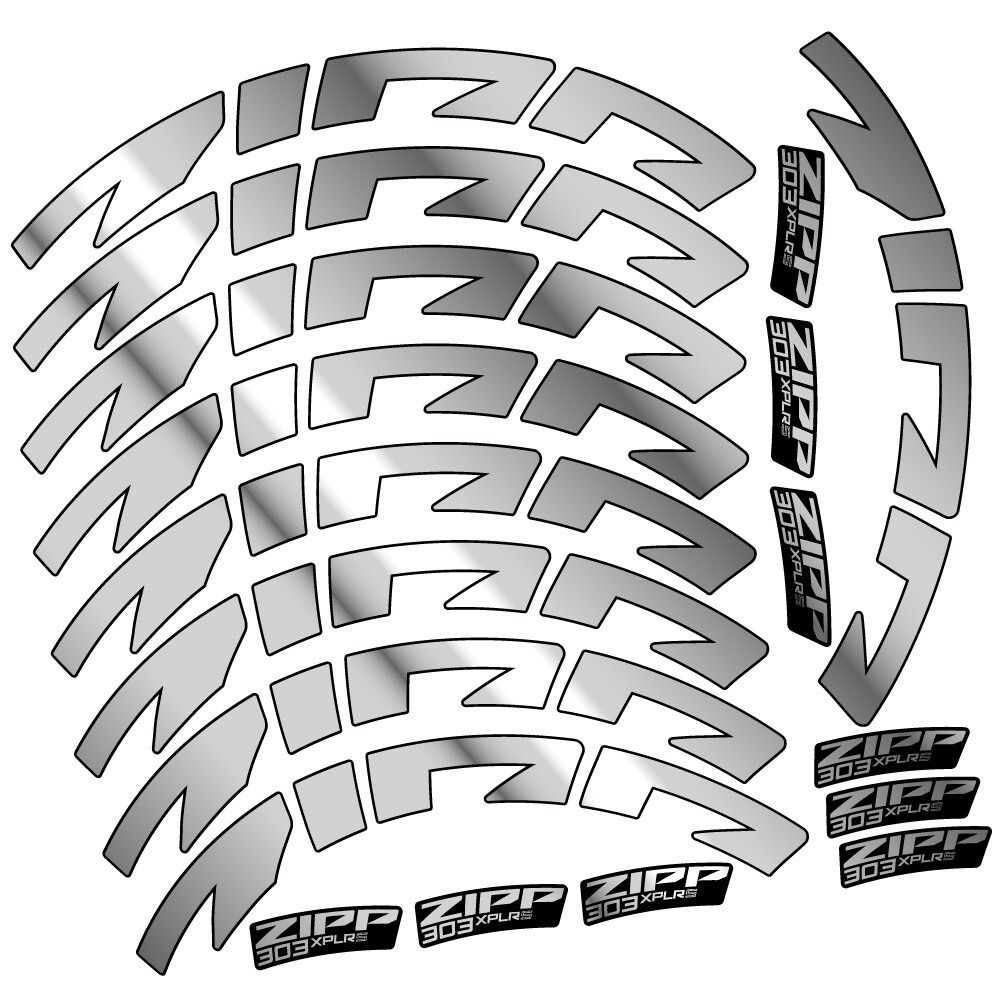 Zipp 303 XPLR S Pegatinas en vinilo adhesivo Llanta Carretera 54mm (16)