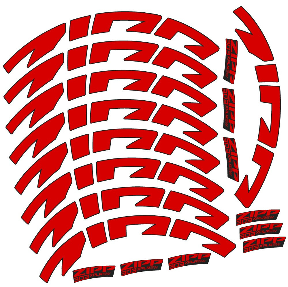 Zipp 303 XPLR SW Pegatinas en vinilo adhesivo Llanta Carretera 54mm (1)