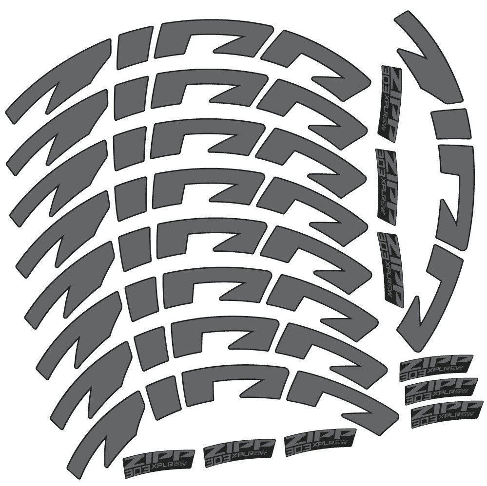 Zipp 303 XPLR SW Pegatinas en vinilo adhesivo Llanta Carretera 54mm (7)