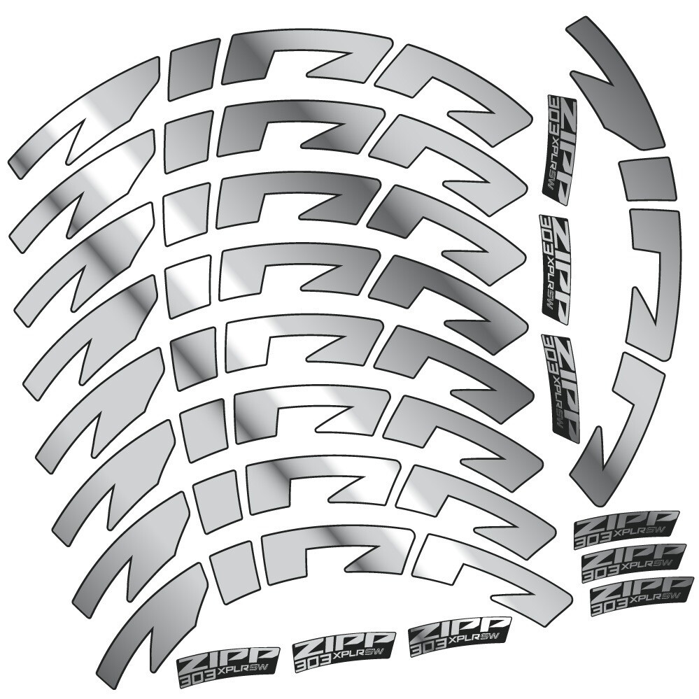 Zipp 303 XPLR SW Pegatinas en vinilo adhesivo Llanta Carretera 54mm (16)