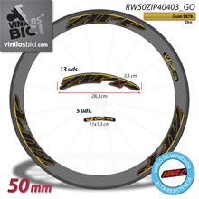 Zipp 404 pegatinas vinilo adhesivo llantas 50mm