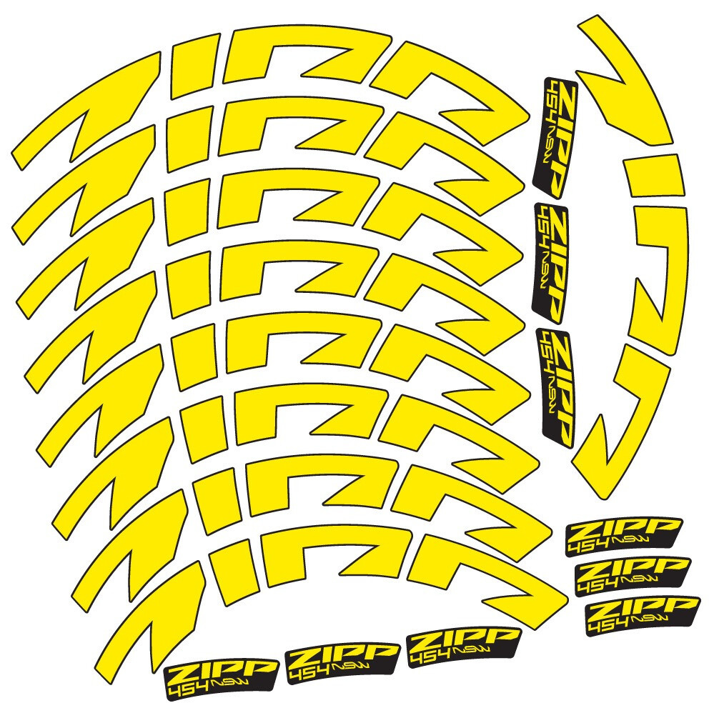 Zipp 454 NSW Pegatinas en vinilo adhesivo Llanta Carretera 58mm (3)