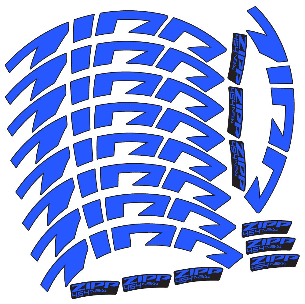 Zipp 454 NSW Pegatinas en vinilo adhesivo Llanta Carretera 58mm (5)