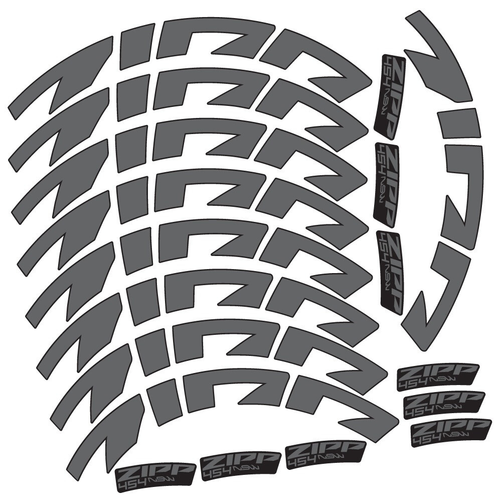 Zipp 454 NSW Pegatinas en vinilo adhesivo Llanta Carretera 58mm (7)