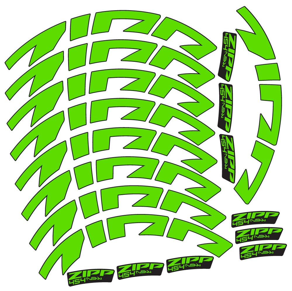 Zipp 454 NSW Pegatinas en vinilo adhesivo Llanta Carretera 58mm (24)