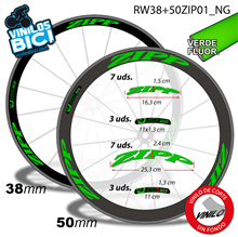Zipp vinilos adhesivos llanta perfil 38+50mm